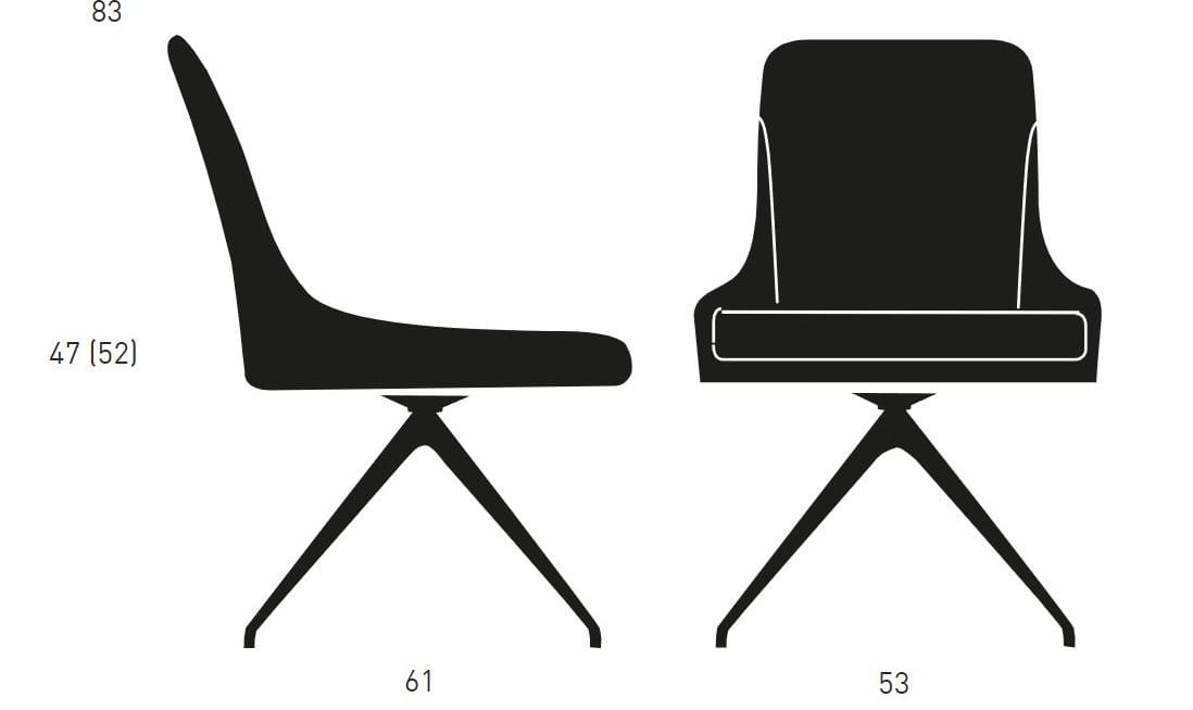 Мягкое вращающееся кресло KFF Youma Casual ARCH-00130269 - Вид №2