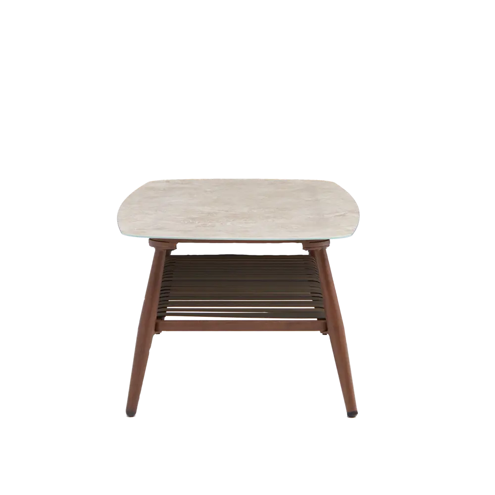 Кофейный стол NATERIAL Retro в стиле модерн с кожаными деталями 86545452 STLM-1089332 - Вид №2