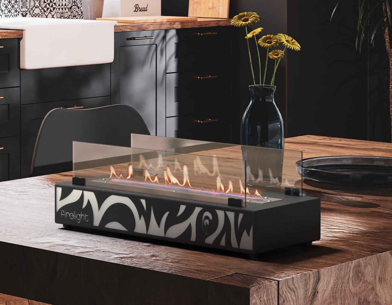 9101983 Биокамин Firelight BFP/T-5025 Tale черный STDN-0128730 - Вид №9