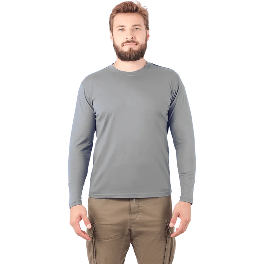 Футболка с длинными рукавами Бел 053.05 цвет серый размер L рост 170-176 см Santreyd нет STLM-2165058