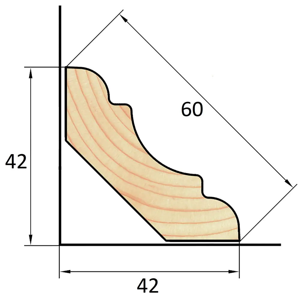 АРЕЛАН Классический деревянный плинтус для элегантной отделки стен 81960899 STLM-0015471 - Вид №2