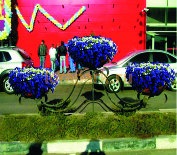 12360 ВОЛНА эко, цветочница в виде пирамиды с термо-чашами LAB.Space 