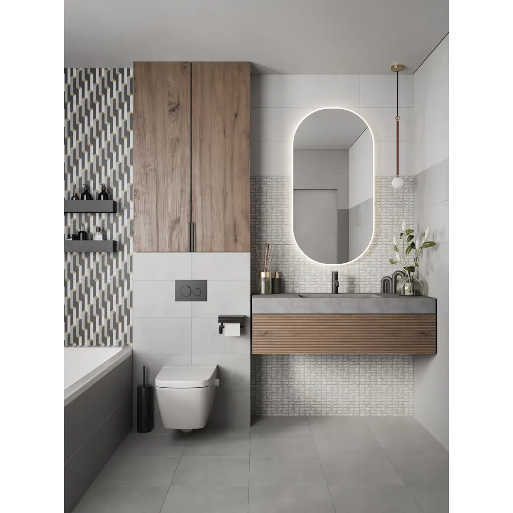 Керамогранит Урбан 40x40 см 1.76 м² цвет серый Gracia Ceramica STLM-2170124 - Вид №3