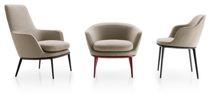 Maxalto Мягкое кресло из ткани с высокой спинкой Caratos sun-id-1462628 - Вид №1