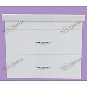 Тумба Фостер-70 белая с 2 ящ. с раков. Фостер 70 см MISTY 231298