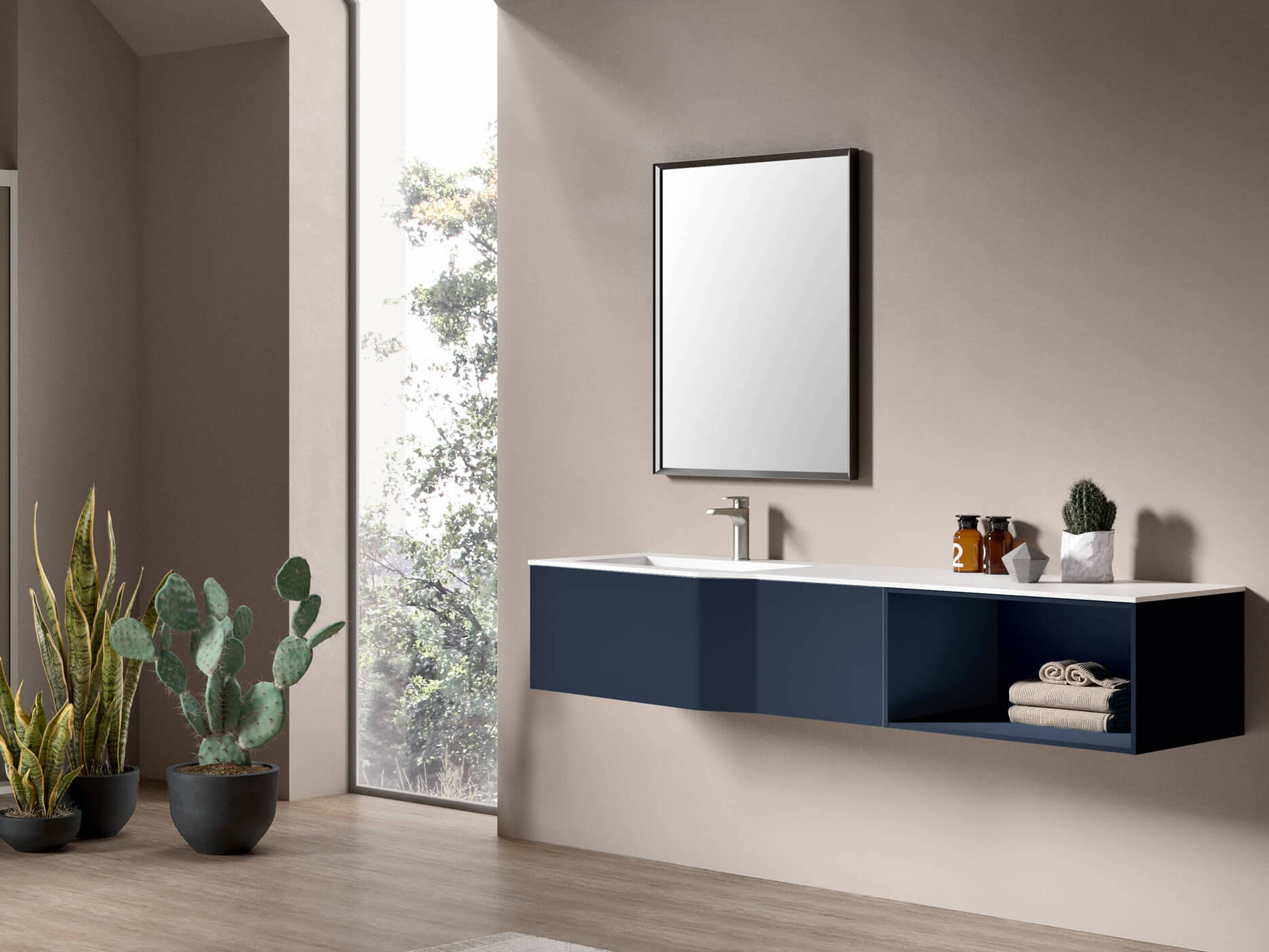 Подвесной умывальник с ящиками Gruppo Geromin Str8 ARCH-00147355