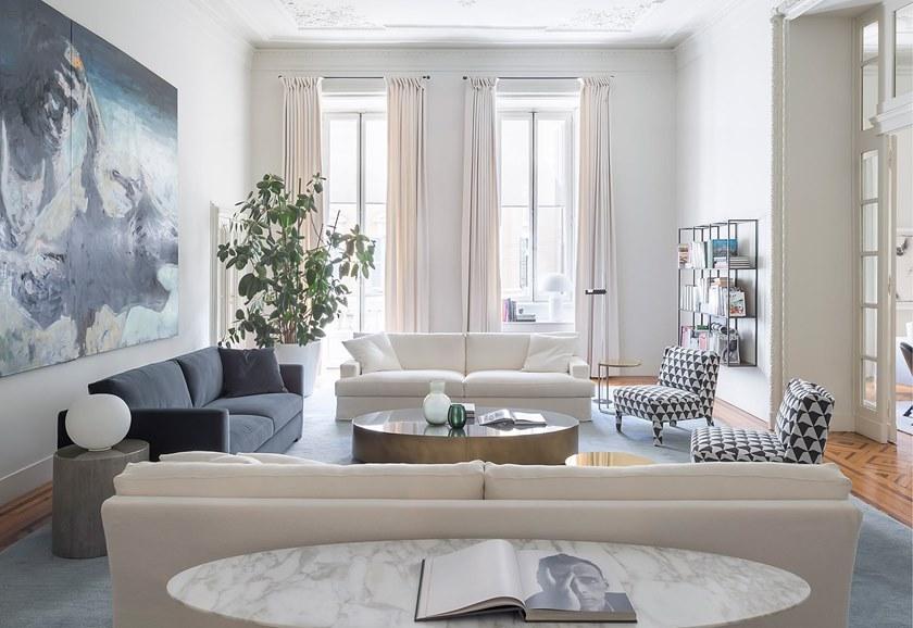 Meridiani Низкий овальный журнальный столик из латуни sun-id-1400615 - Вид №2