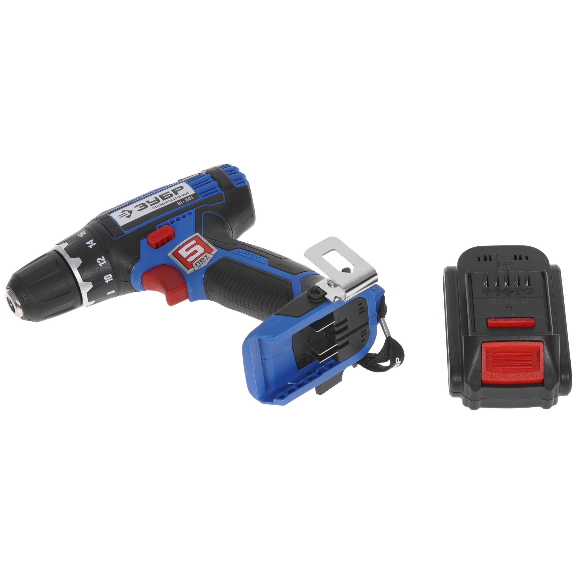 Дрель-шуруповерт Зубр DL-201-22 20V MAX PRO 9909108 STDN-0073325 - Вид №5