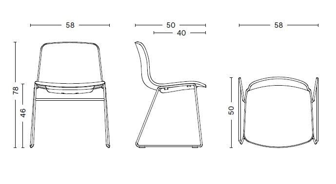 Штабелируемый стул с мягкими салазками Hay About a Chair ARCH-00136242 - Вид №8
