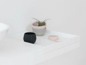 Not Only White Мыльница на столешнице в цвете hi-macs® Basq