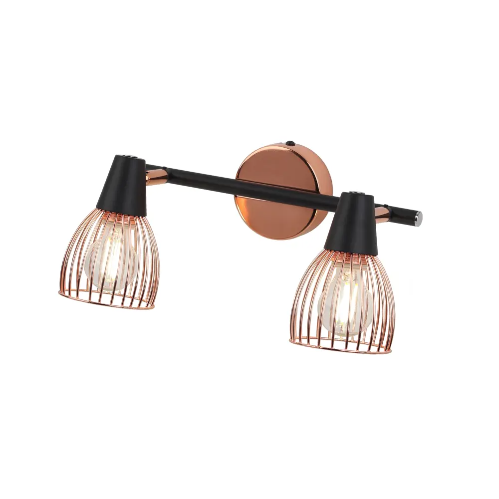 Спот поворотный Rivoli Insolito 2 лампы 6 м² цвет медный STLM-2164832