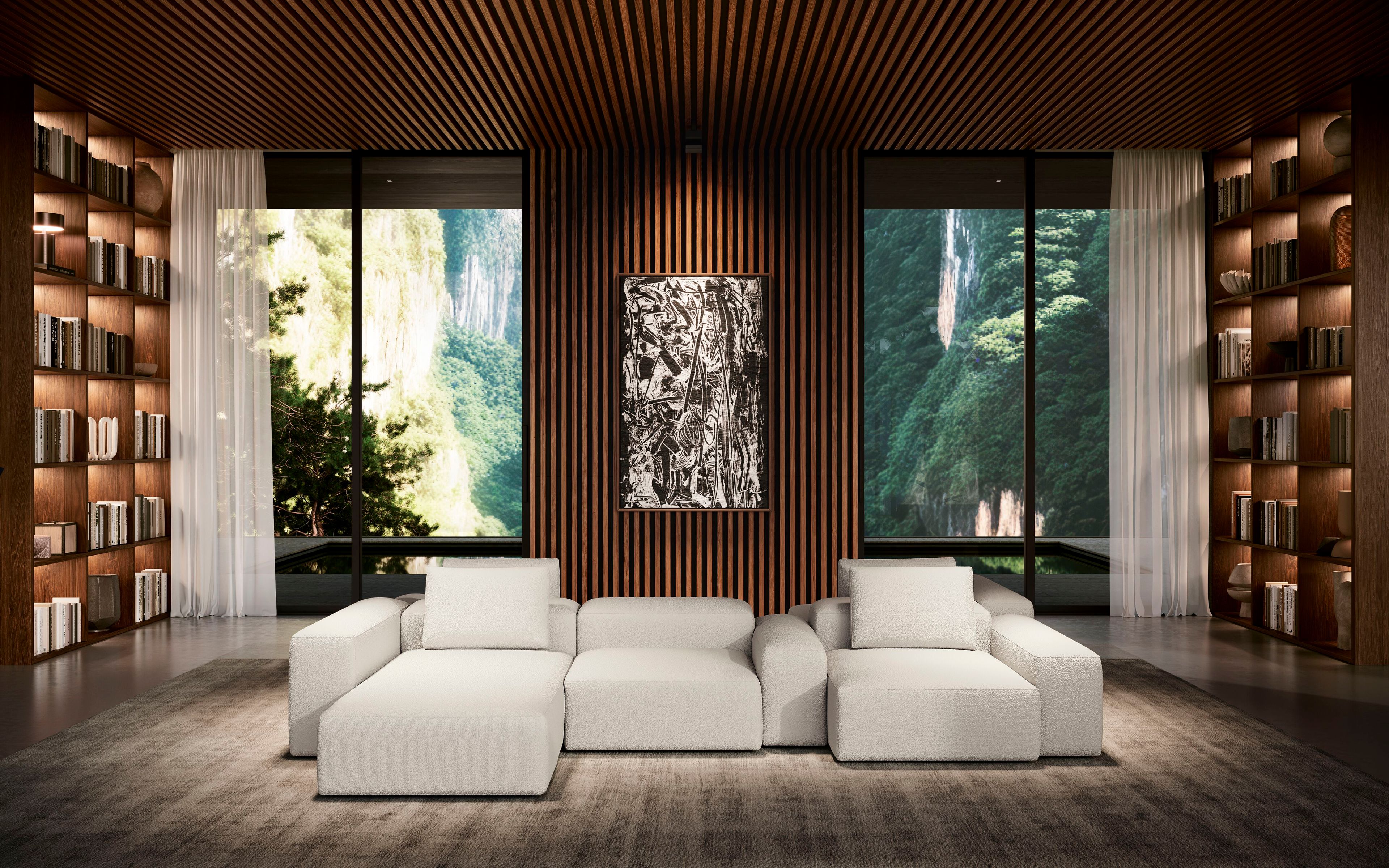 Секционный диван из ткани Felis Softliving ARCH-00129186 - Вид №3