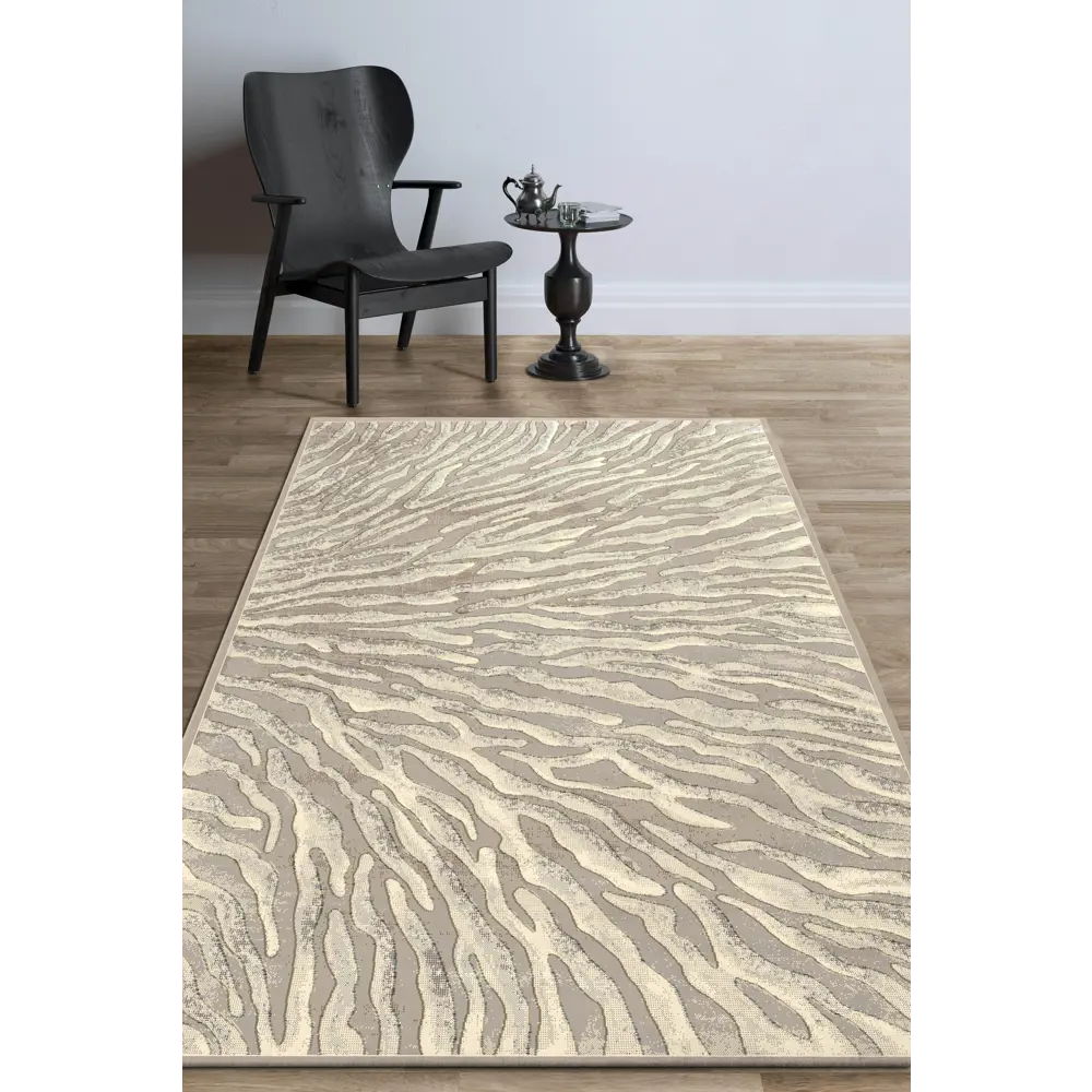 Ковер вискоза Matrix 203/2969 100x140 см цвет серый RAGOLLE STLM-2125027 - Вид №3