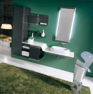 ZM 15 ZAMIA  Комплект мебели для ванной комнаты 210 см ARDECO Ardeco S. R. L 42433 - Вид №3