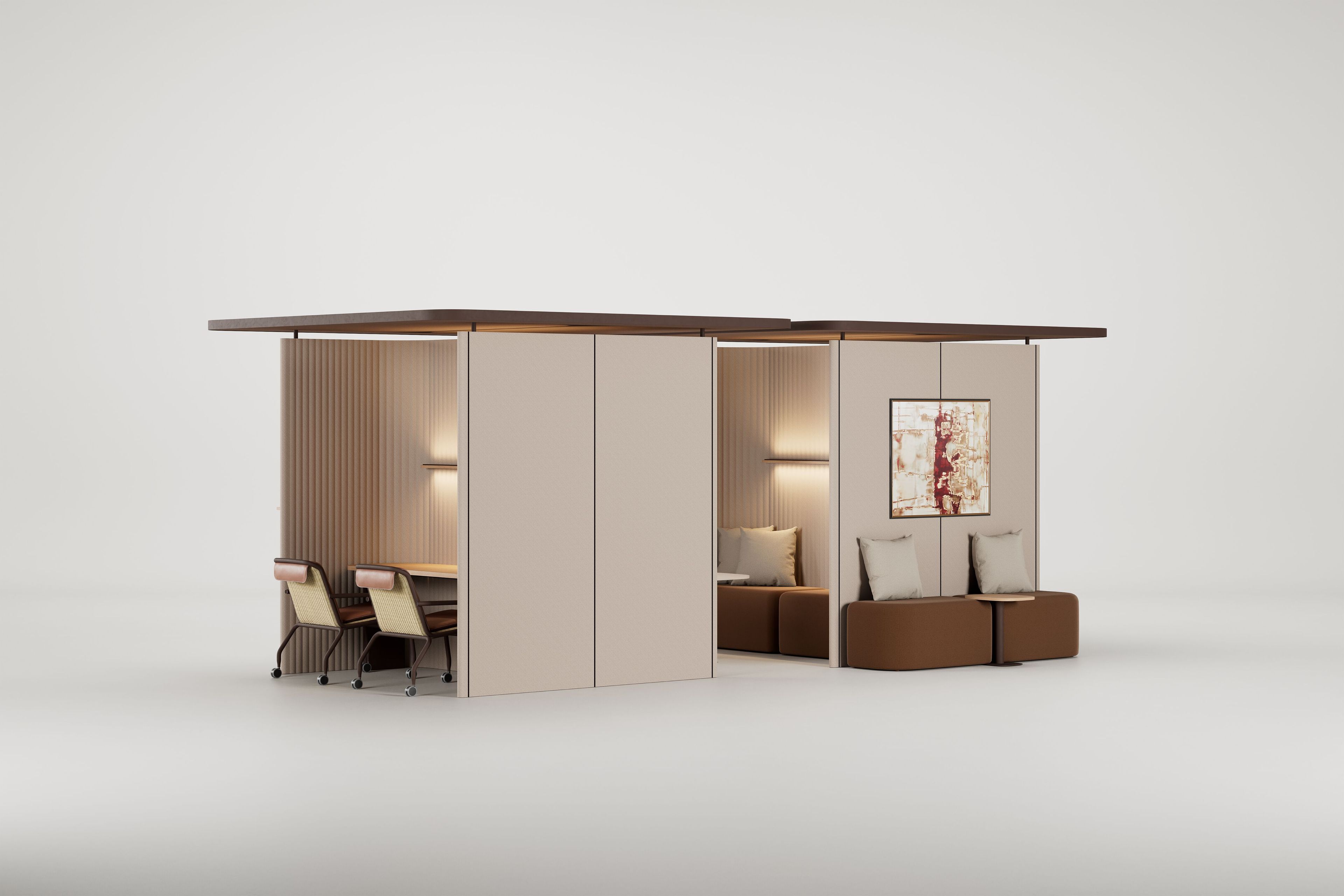 Офисный остров со встроенным освещением Kettal Pi ARCH-00118925 - Вид №5