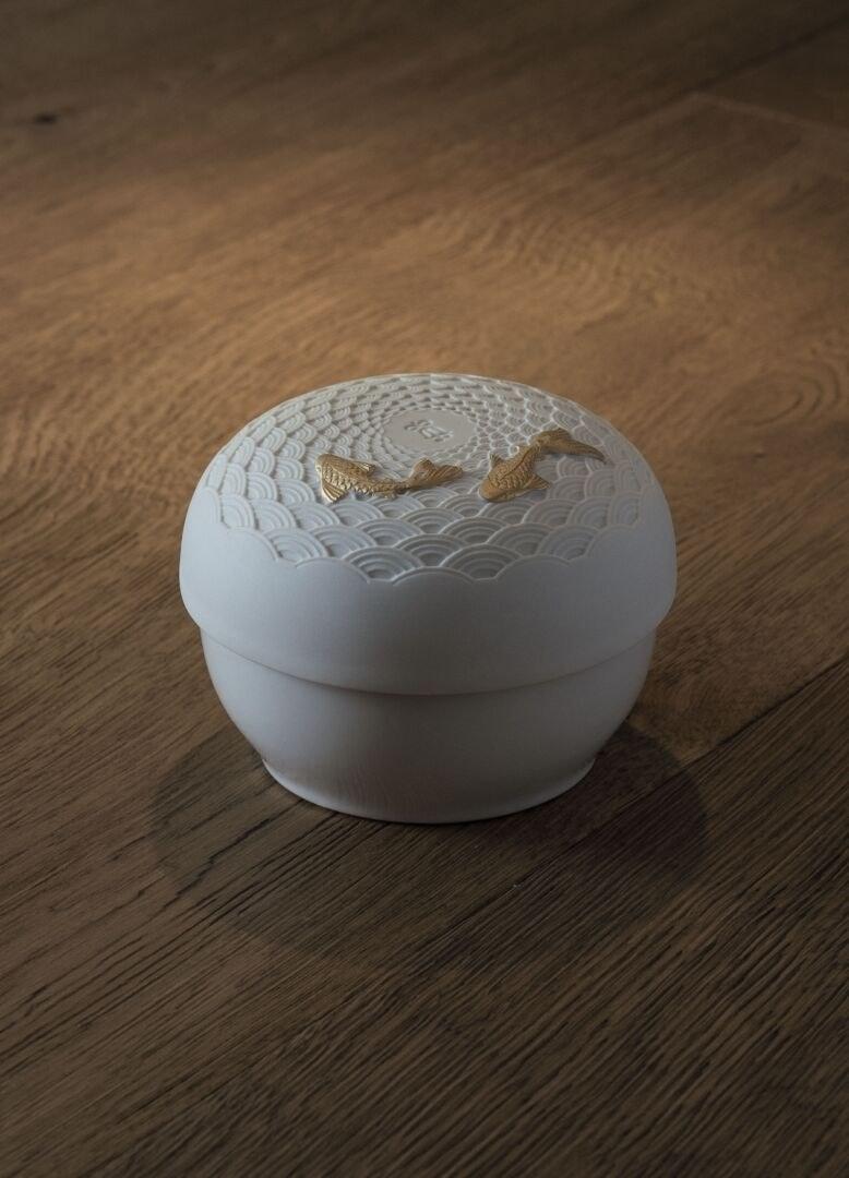 Lladró Фарфоровый контейнер Koi 01009450 - Вид №1