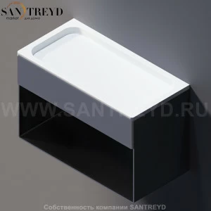 Agape 369 Полка устанавливаемая на верхнюю часть опорного элемента белая A369210Z