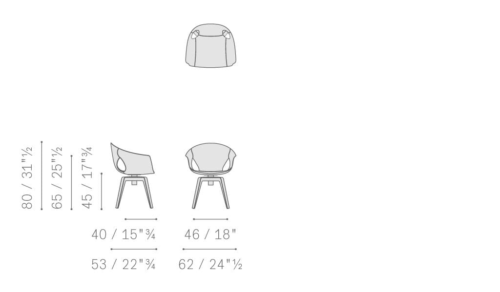 Кожаный поворотный стул с подлокотниками Poltrona Frau офис-офисные кресла ARCH-00130096 - Вид №10