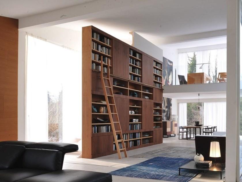 Morelato Модульный книжный шкаф из вишни и ореха  Art. fs3510598  - Вид №3