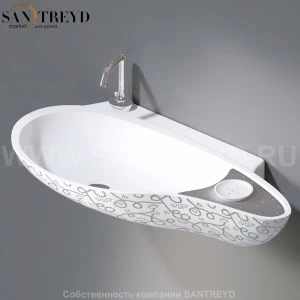 L235T0R1V4..400P Подвесная раковина настенная овальная A. e T. Italia SPOT белая