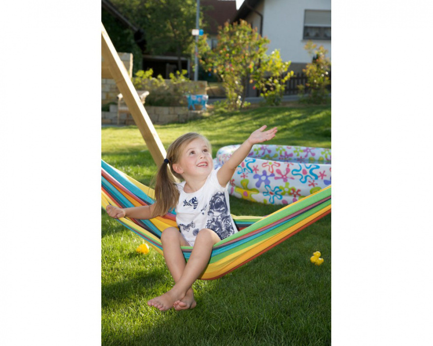 Гамак детский разноцветный Iri rainbow IMPEX  132327 Зеленый;оранжевый;разноцветный  - Вид №3