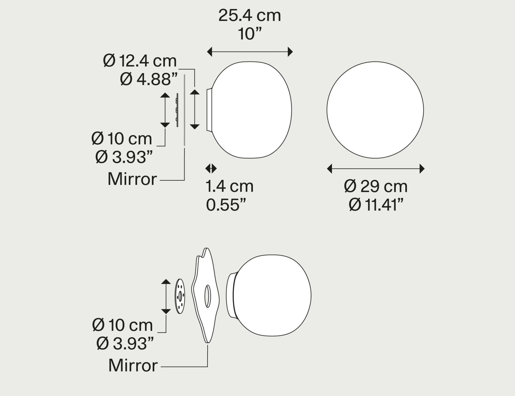 Настенный светильник / потолочный светильник из дутого стекла Lodes Volum ARCH-00101874 - Вид №11
