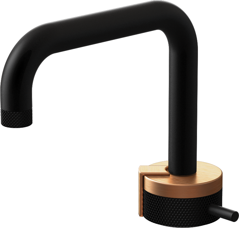 E-11500-R1BRG-L2BRG-MBK Однорычажный прогрессивный смеситель для раковины - излив 15,3см GRAFF MOD+