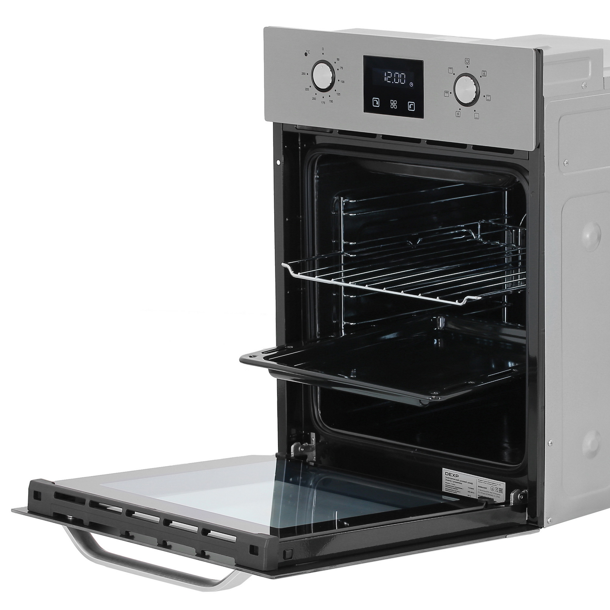 9047522 Электрический духовой шкаф DEXP 1YLO45DS серебристый STDN-0067699 - Вид №6