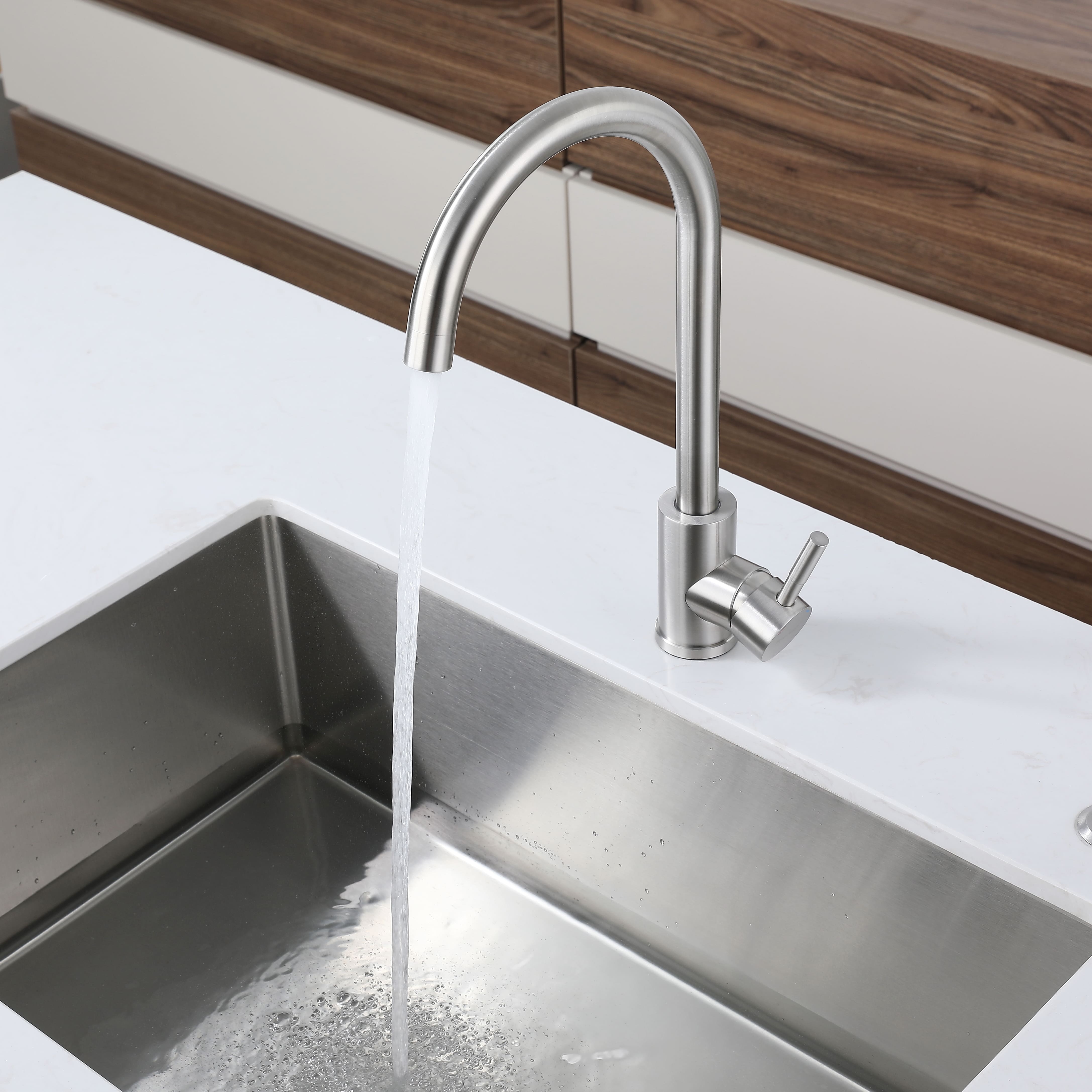 Кухонный смеситель Z-5410 белый GranFest QUARZ - Вид №2