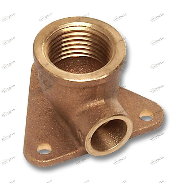 144711212 SANHA 4471G настеная водорозетка, с 3 точками крепежа, бронза 12x1/2 мм 