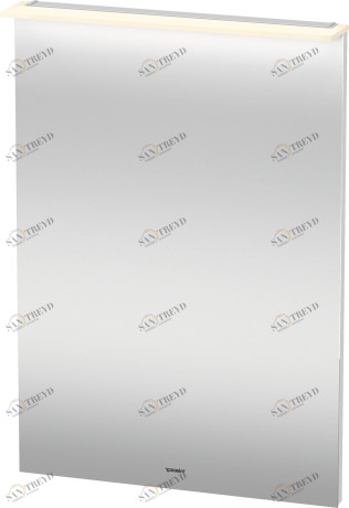 XL749202222 Зеркало с подсветкой X-Large #XL7492 600 x 36/105 мм Белый глянцевый декор Duravit