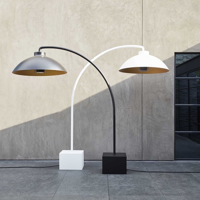 HEATSAIL DOME Уличный обогреватель инфракрасный с освещением напольный.