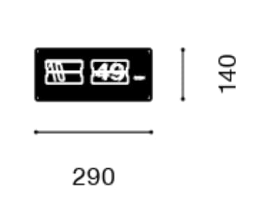 ABS настольные часы Established&Sons Font Clock ARCH-00103886 - Вид №7