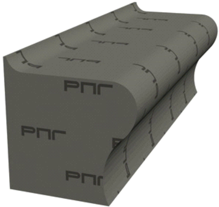 RPG16SUPI Скамья из RPG  пенополистирола для хаммам 1000x500x486