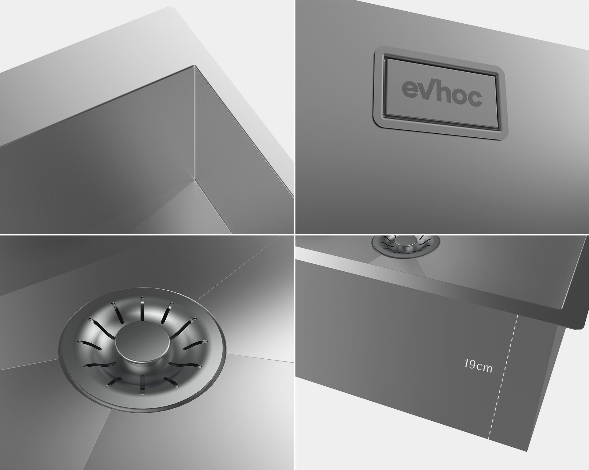 Раковина из нержавеющей стали Evhoc Etherna ARCH-00128105 - Вид №1