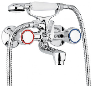 15011CR Смеситель Sole с ручным душем для ванной, цвет хром