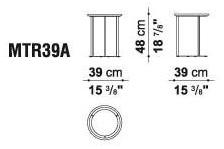 B&B Italia Круглый журнальный столик из мрамора Mera sun-id-1381824 - Вид №5