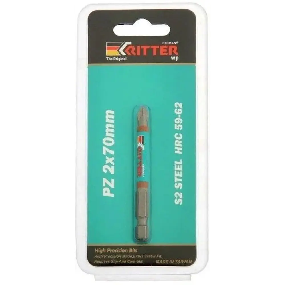 Бита магнитная Ritter WP PS20122052 PZ2x70 мм, 2 шт. 89391858 STLM-2072816  - Вид №1
