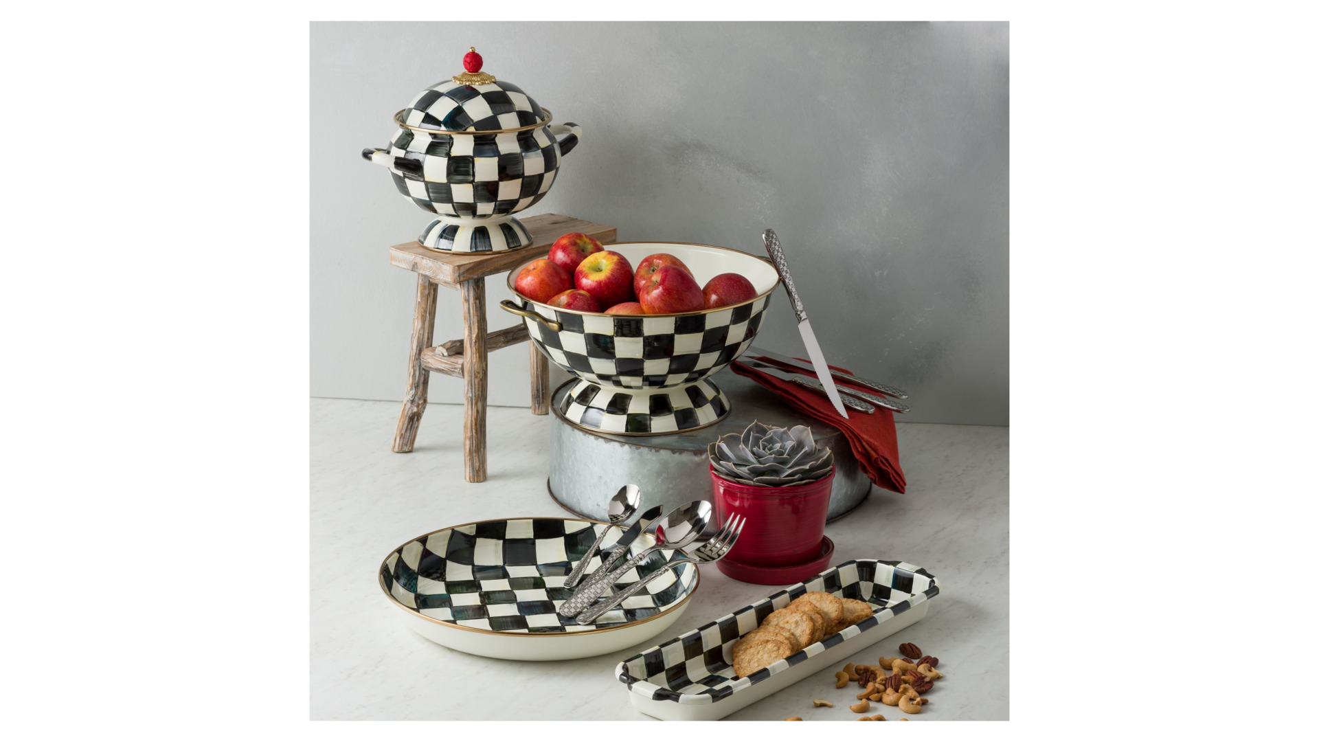 10654446 Супница Стальная Mackenzie-Childs  - Вид №3