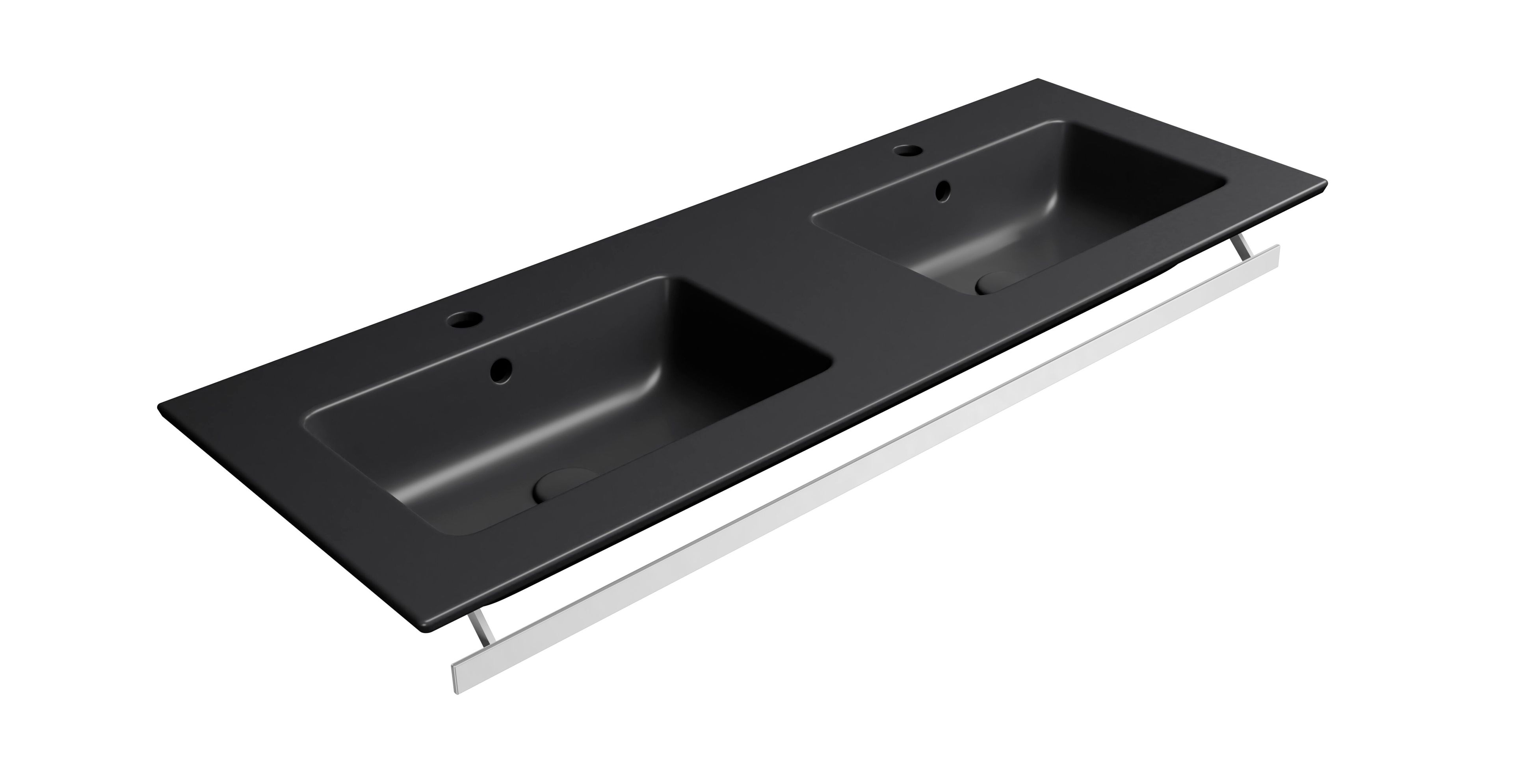 Двойная прямоугольная раковина с держателем для полотенец GSI ceramica чистый ARCH-00151753 - Вид №2