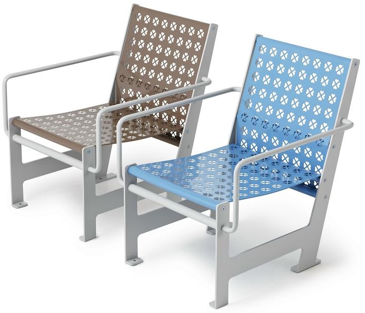 Nola Industrier Садовое кресло из стали с подлокотниками Low/high sun-id-1442851 - Вид №2