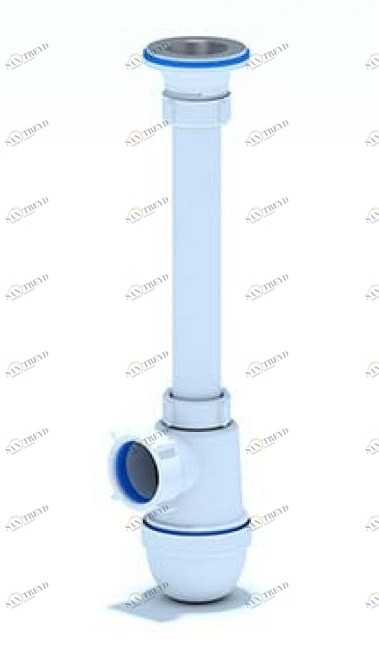 Сифон для кухонной мойки АНИ 1 1/4"х40мм C1000 АНИ пласт 7248