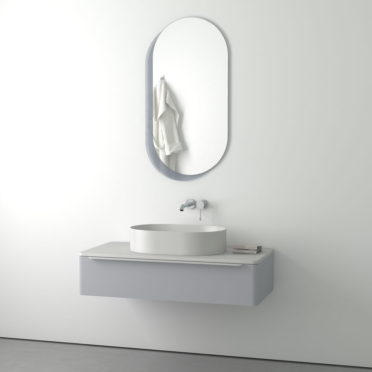 BY 0312 Зеркало на стеклянном основании EVOFORM Double - Вид №2