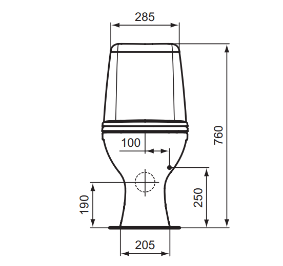 W907961 УНИТАЗ-КОМПАКТ ЭЛЕГАНС VIDIMA SIRIUS - Вид №1