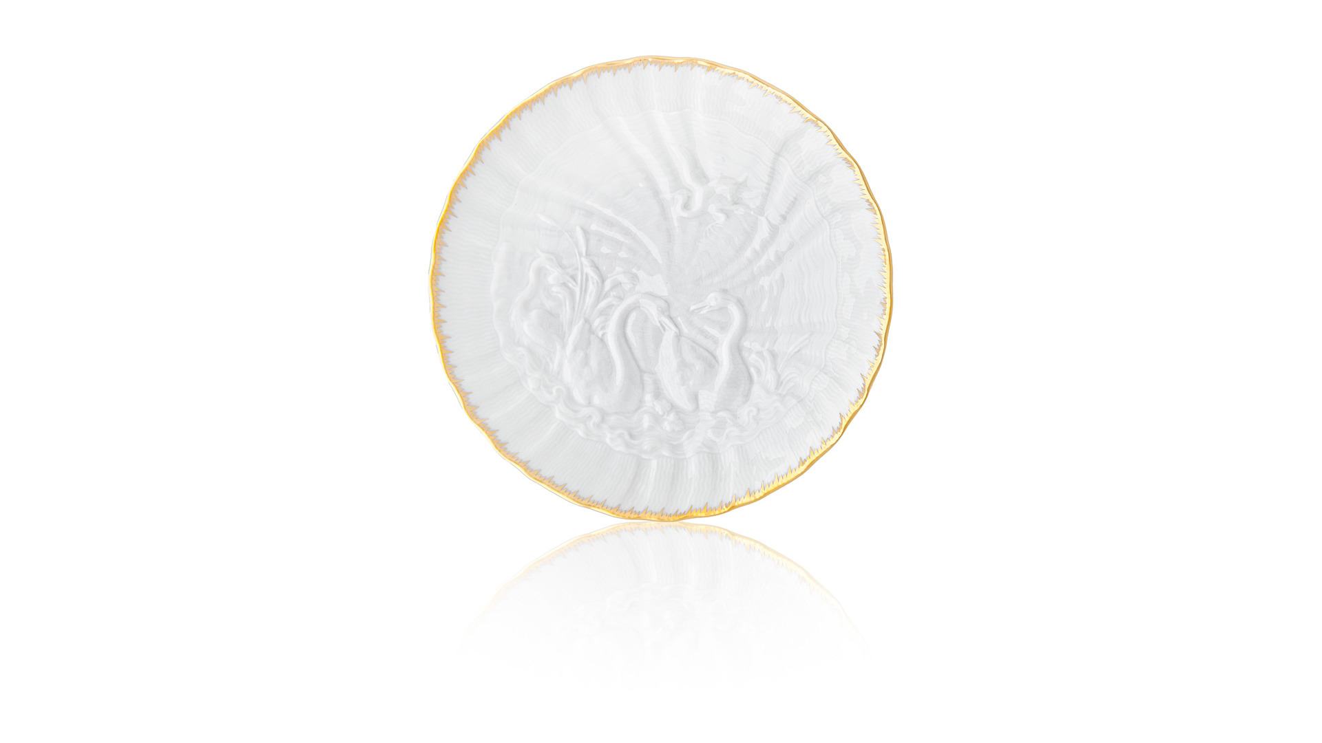 10618740 Meissen Сервиз чайный 6/21 "Лебединый сервиз" (золотой кант) Фарфор  - Вид №3