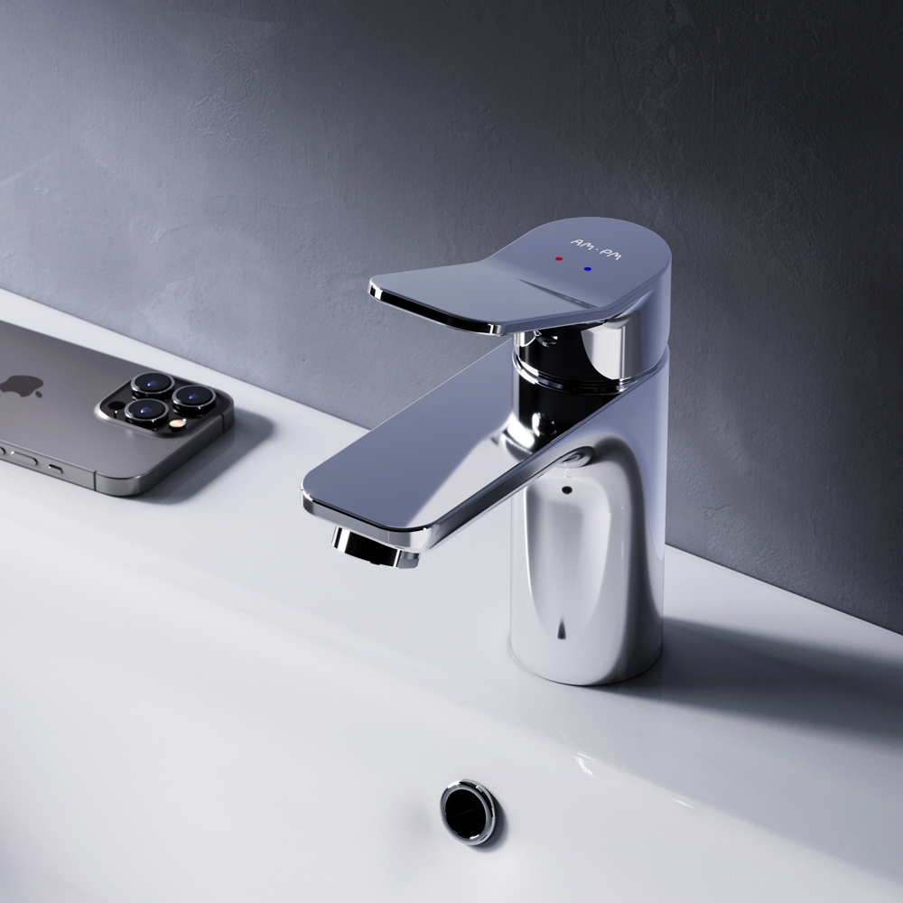 F85A02100 смеситель для умывальника излив 100 мм хром шт AM.PM X-Joy 