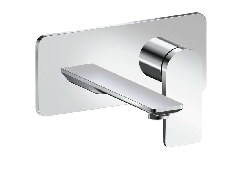 Настенный смеситель для раковины с 2 отверстиями без слива CRISTINA Rubinetterie Blade ARCH-00027997