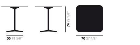 Квадратный стол со спицами Arper Fred ARCH-00037684 - Вид №4