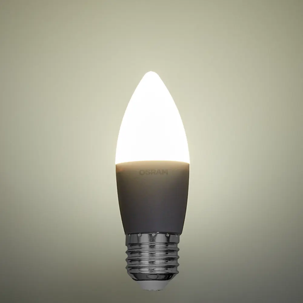Светодиодная лампа OSRAM свеча 9Вт с теплым белым светом 85099653 STLM-0925549 - Вид №2