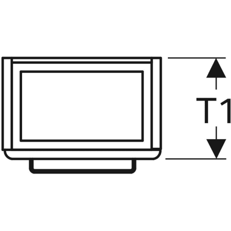 501.924.42.1 Шкафчик для раковины Geberit Renova Compact, с одной дверью, с укороченным вылетом Geberit  - Вид №2